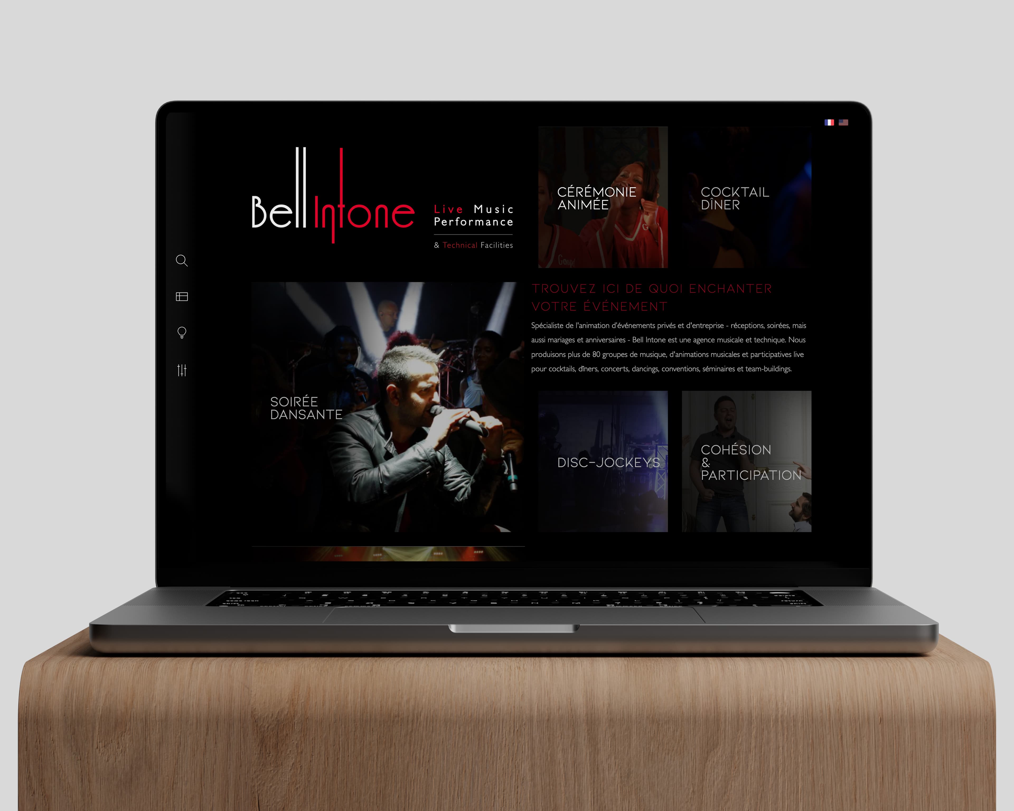 Luxury landing page view